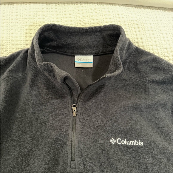 Black Columbia 1/4 Zip Fleece - L - Picture 2 of 2